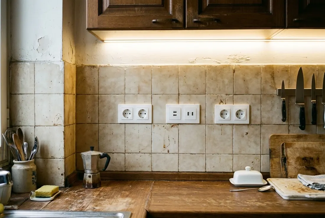 Nuovo impianto elettrico in cucina - dopo